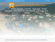 Tablet Screenshot of goldstrand-bulgarien.com